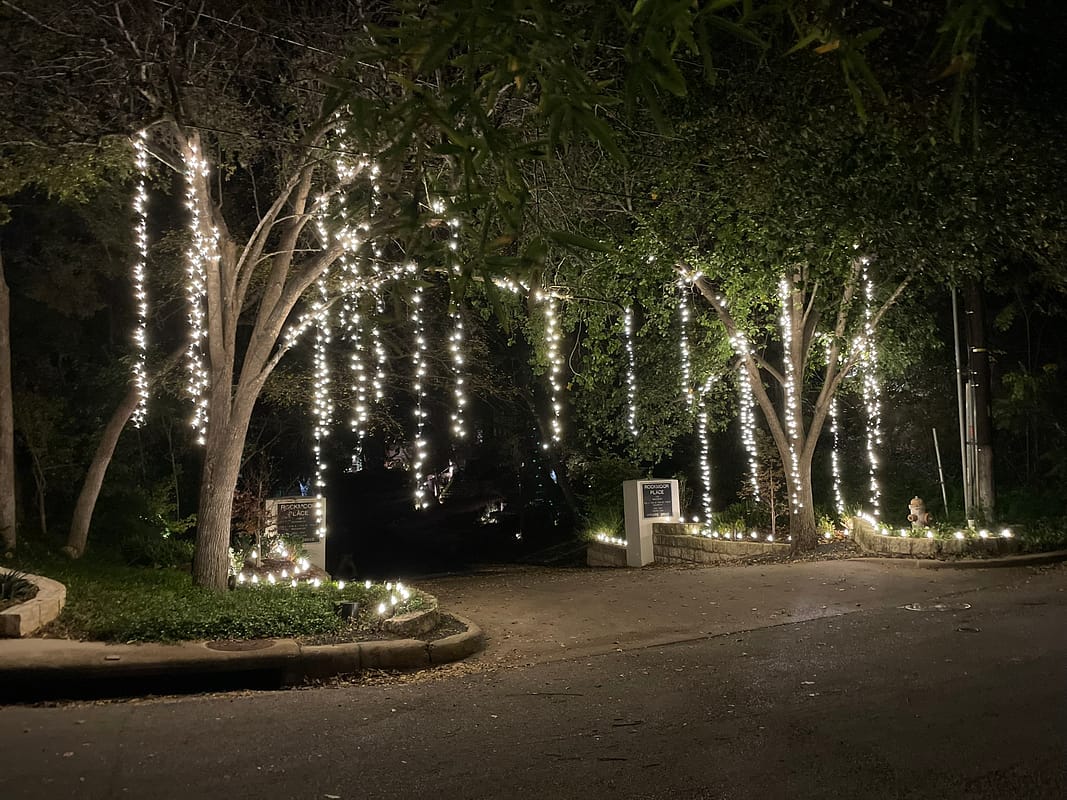 Cascading “whimsical” Lights Installation in Austin TX Cascading “whimsical” Lights Installation in Austin TX