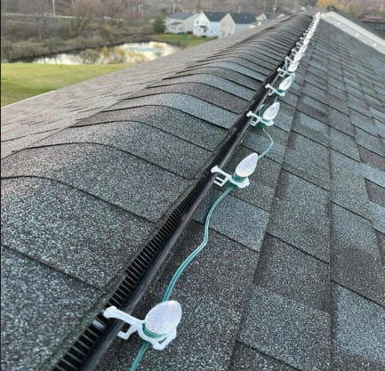 Roof Ridge lights installation in Austin, TX Roof Ridge lights installation in Austin, TX